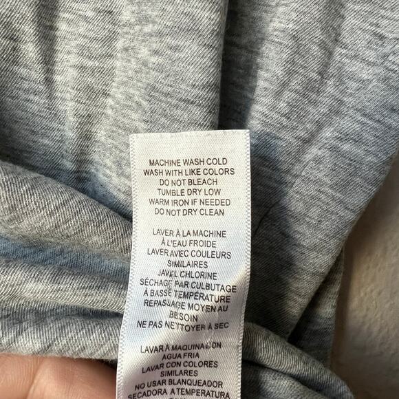 Frame Le Mid Rise Vneck Tank Top in Gris Heather Size XS - Picture 6 of 6